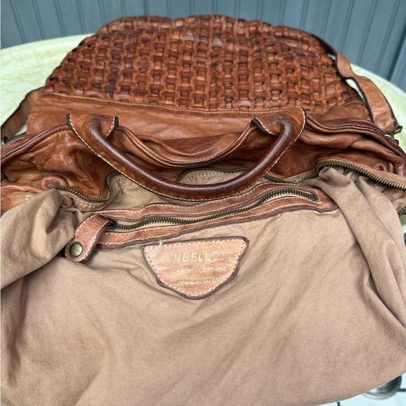 Brown Woven Leather Bag - Picture 8 of 16
